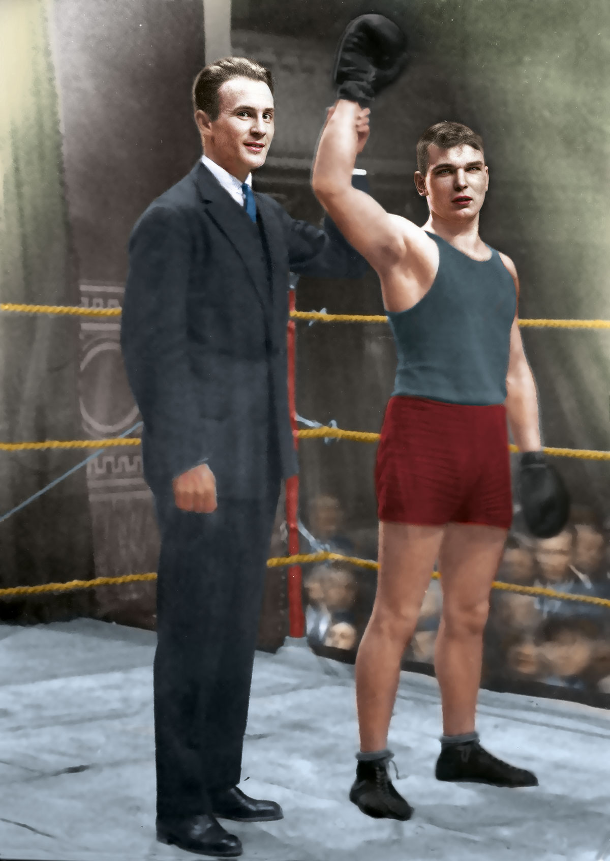 K. Laskowski jako sedzia bokserski w 1930 r