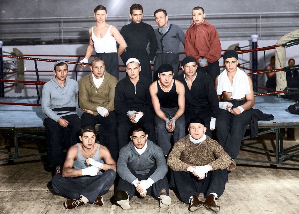 Oboz treningowy bokserow w Centralnym Instytucie Wychowania Fizycznego w Warszawie 1934 fot 2