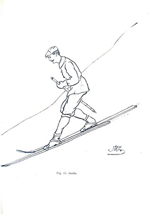 Ilustracja z ksiazki Podrecznik narciarstwa