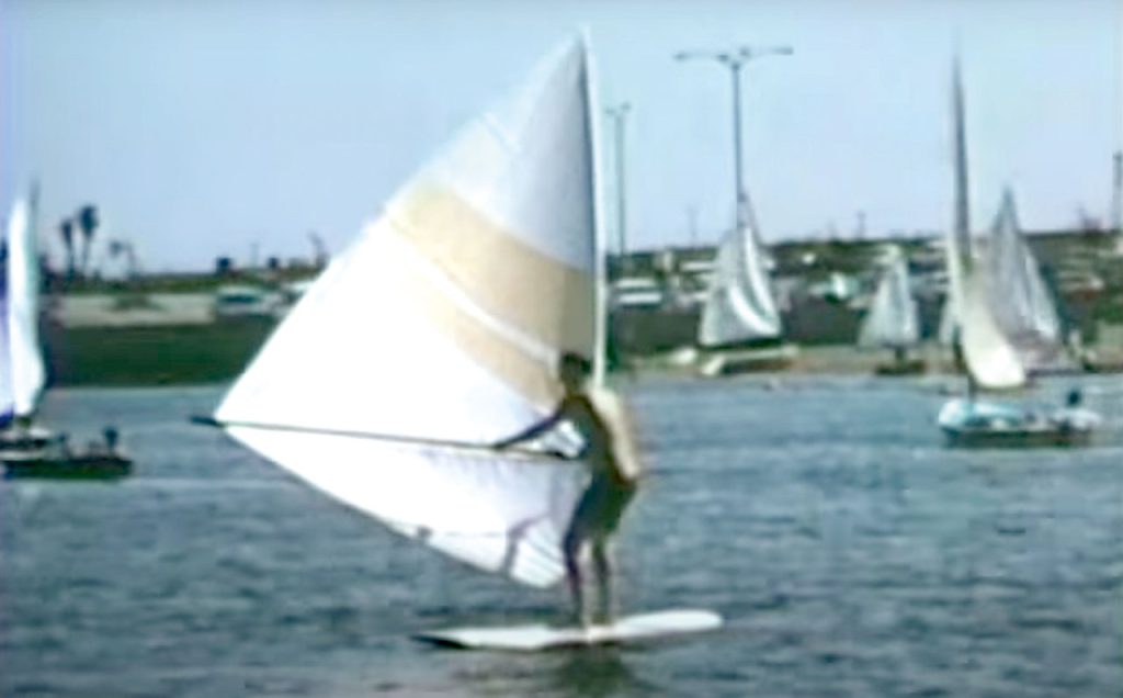 Jim Drake First Day Ever Windsurfing on May 21 1967 in Marina Del Rey California