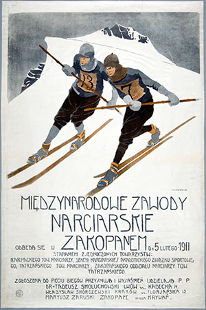 Miedzynarodowe Zawody Narciarskie – afisz z 1911 r