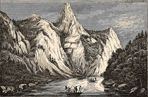 Szczawnica 1869 Przejazdzka po Dunajcu w Pieninach
