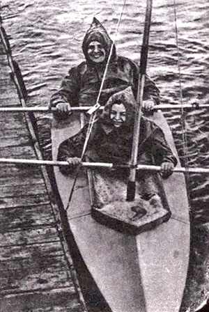 Wa kowicz z c rk na jeziorze Pupskim Spychowskim 1935r